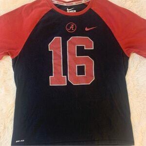 Alabama Nike T Shirt Ladies Sz Large Crimson Tide Athletic Cut